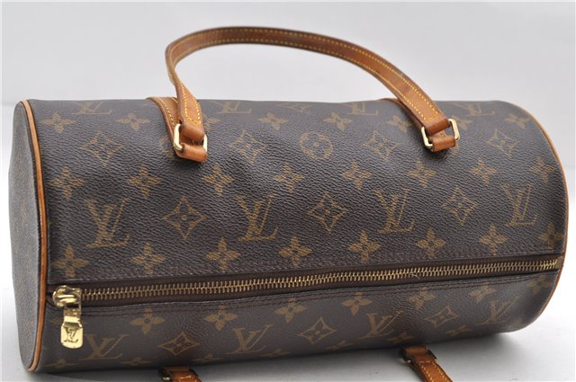 Authentic Louis Vuitton Monogram Papillon 30 Hand Bag M51385 LV 8642D