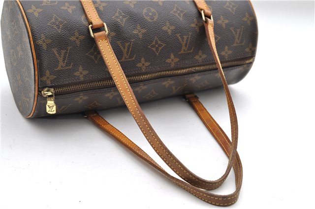 Authentic Louis Vuitton Monogram Papillon 30 Hand Bag M51385 LV 8642D