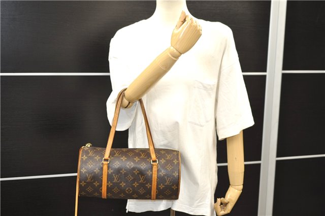 Authentic Louis Vuitton Monogram Papillon 30 Hand Bag M51385 LV 8642D