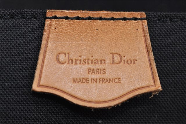Authentic Christian Dior Trotter Shoulder Hand Bag PVC Leather Blue 8644D