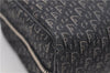 Authentic Christian Dior Trotter Hand Bag Purse Canvas Leather Black 8645D