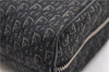 Authentic Christian Dior Trotter Hand Bag Purse Canvas Leather Black 8645D