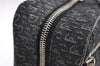 Authentic Christian Dior Trotter Hand Bag Purse Canvas Leather Black 8645D