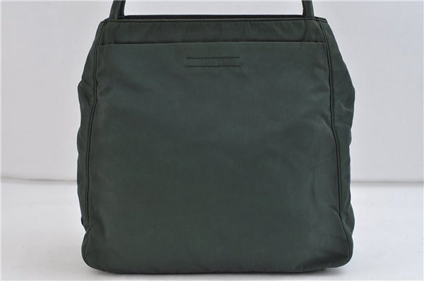 Authentic PRADA Metropoli Nylon Shoulder Tote Bag B8556 Green 8649C