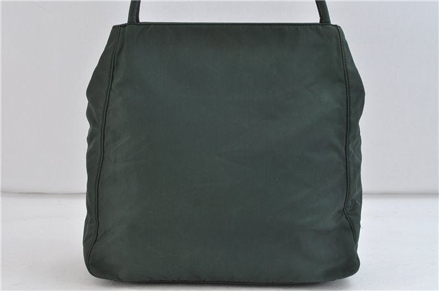 Authentic PRADA Metropoli Nylon Shoulder Tote Bag B8556 Green 8649C