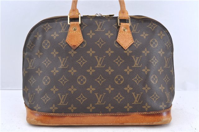 Authentic LOUIS VUITTON Monogram Alma Hand Bag M51130 LV 8653C