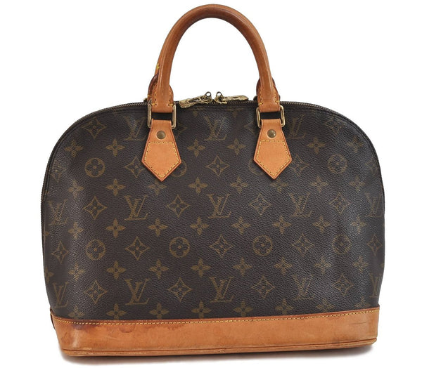 Authentic LOUIS VUITTON Monogram Alma Hand Bag M51130 LV 8655C