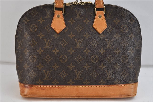 Authentic LOUIS VUITTON Monogram Alma Hand Bag M51130 LV 8655C