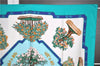 Authentic HERMES Carre 90 Scarf "BONSAI" Silk Green 8655F