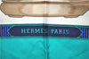 Authentic HERMES Carre 90 Scarf "BONSAI" Silk Green 8655F