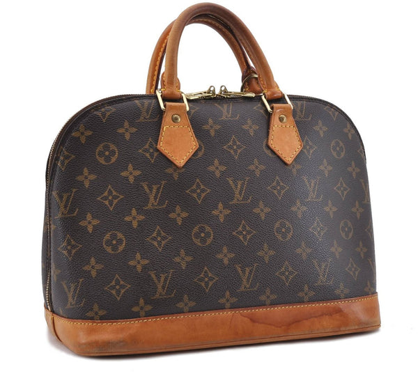 Authentic LOUIS VUITTON Monogram Alma Hand Bag M51130 LV 8656C
