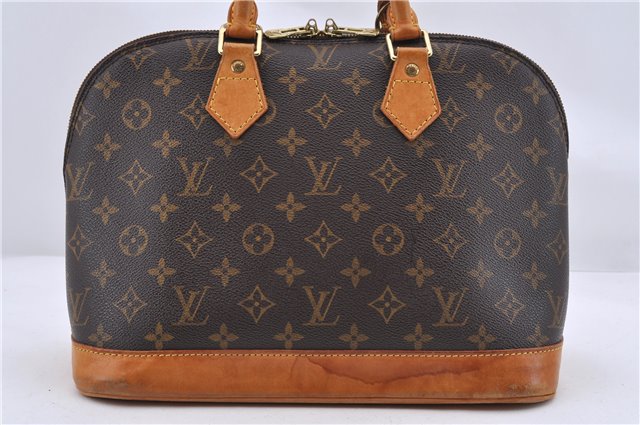 Authentic LOUIS VUITTON Monogram Alma Hand Bag M51130 LV 8656C