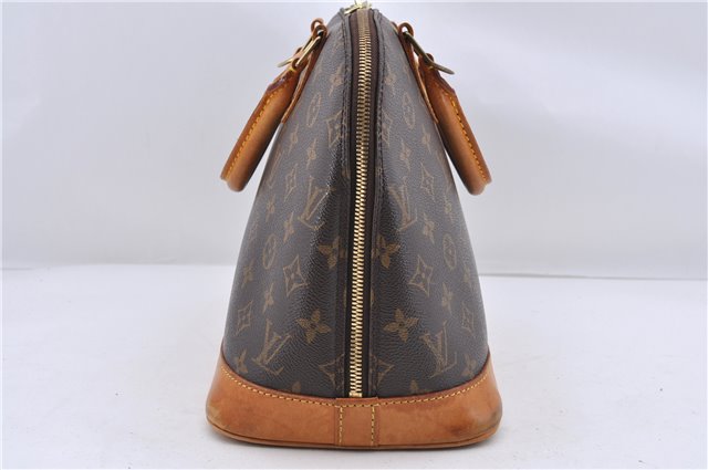 Authentic LOUIS VUITTON Monogram Alma Hand Bag M51130 LV 8656C