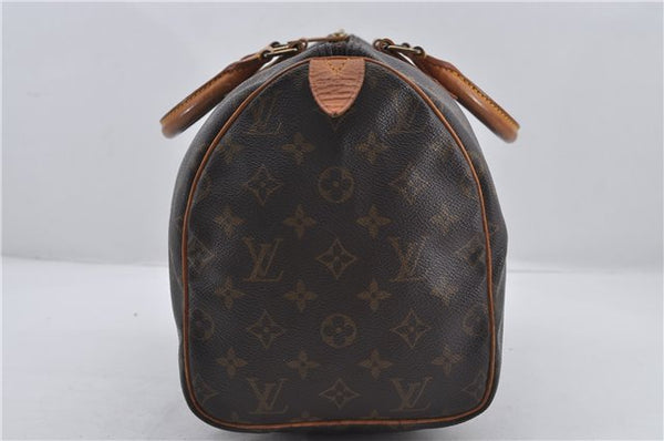 Authentic Louis Vuitton Monogram Speedy 30 Hand Boston Bag M41526 LV 8657E