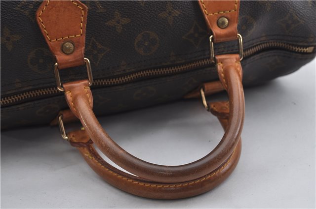 Authentic Louis Vuitton Monogram Speedy 30 Hand Boston Bag M41526 LV 8657E