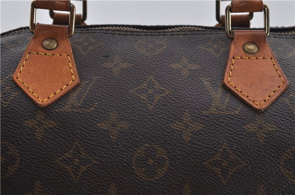 Authentic Louis Vuitton Monogram Speedy 30 Hand Boston Bag M41526 LV 8657E