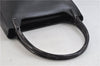 Auth PRADA Vitello Corno Leather Plastic Shoulder Tote Bag B8758 Black 8658C