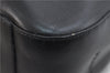 Auth PRADA Vitello Corno Leather Plastic Shoulder Tote Bag B8758 Black 8658C