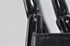 Auth PRADA Vitello Corno Leather Plastic Shoulder Tote Bag B8758 Black 8658C