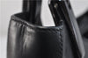 Auth PRADA Vitello Corno Leather Plastic Shoulder Tote Bag B8758 Black 8658C