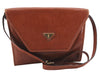 Authentic YVES SAINT LAURENT Shoulder Cross Body Bag Purse Leather Brown 8658D