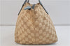 Auth GUCCI Sherry Line Shoulder Hand Bag GG Canvas Leather 131228 Beige 8660C