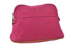 Authentic HERMES Bolide PM Pouch Purse Canvas Leather Pink 8660D