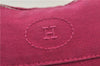 Authentic HERMES Bolide PM Pouch Purse Canvas Leather Pink 8660D