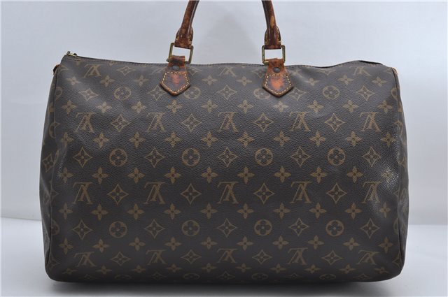 Authentic Louis Vuitton Monogram Speedy 40 Hand Boston Bag M41522 LV Junk 8661D