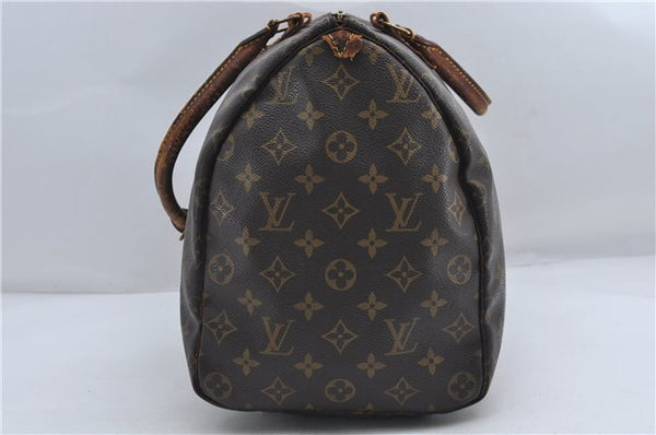 Authentic Louis Vuitton Monogram Speedy 40 Hand Boston Bag M41522 LV Junk 8661D