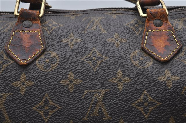 Authentic Louis Vuitton Monogram Speedy 40 Hand Boston Bag M41522 LV Junk 8661D