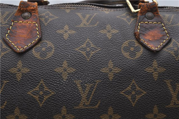 Authentic Louis Vuitton Monogram Speedy 40 Hand Boston Bag M41522 LV Junk 8661D