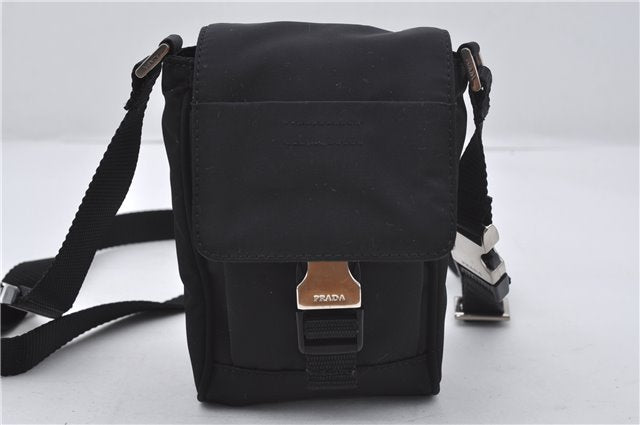 Auth PRADA Nylon Tessuto Sports 3Way Shoulder Cross Waist Bag MV583 Black 8661E