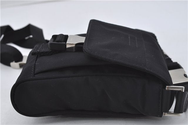 Auth PRADA Nylon Tessuto Sports 3Way Shoulder Cross Waist Bag MV583 Black 8661E