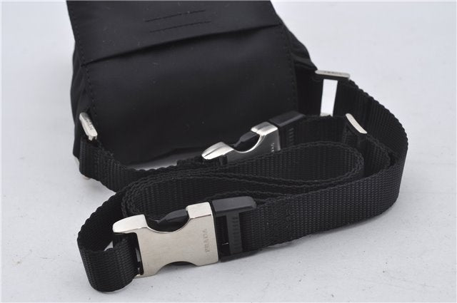Auth PRADA Nylon Tessuto Sports 3Way Shoulder Cross Waist Bag MV583 Black 8661E