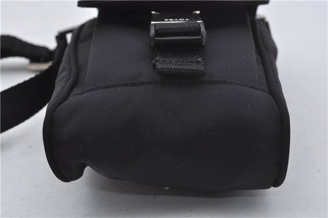 Auth PRADA Nylon Tessuto Sports 3Way Shoulder Cross Waist Bag MV583 Black 8661E