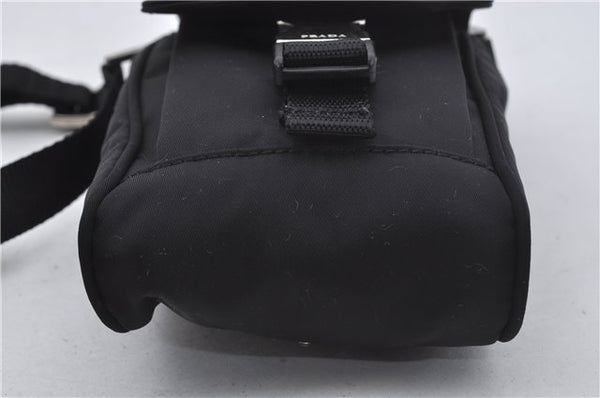 Auth PRADA Nylon Tessuto Sports 3Way Shoulder Cross Waist Bag MV583 Black 8661E