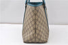 Authentic GUCCI Shoulder Tote Bag GG PVC Leather 114595 Brown 8661F