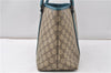 Authentic GUCCI Shoulder Tote Bag GG PVC Leather 114595 Brown 8661F
