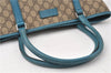 Authentic GUCCI Shoulder Tote Bag GG PVC Leather 114595 Brown 8661F