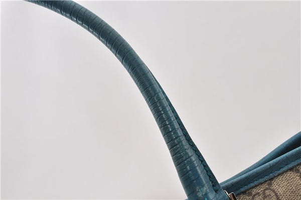 Authentic GUCCI Shoulder Tote Bag GG PVC Leather 114595 Brown 8661F