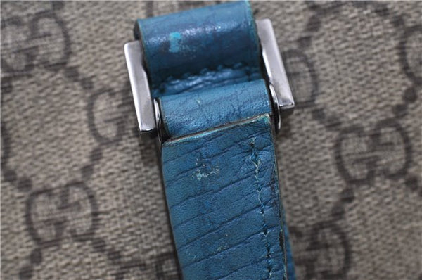 Authentic GUCCI Shoulder Tote Bag GG PVC Leather 114595 Brown 8661F