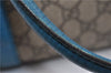 Authentic GUCCI Shoulder Tote Bag GG PVC Leather 114595 Brown 8661F