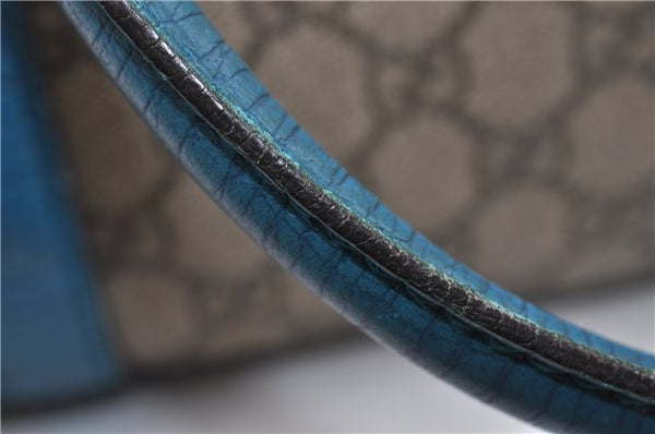 Authentic GUCCI Shoulder Tote Bag GG PVC Leather 114595 Brown 8661F