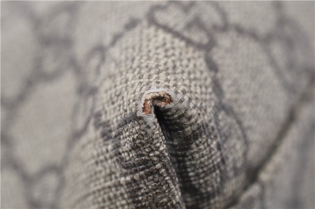 Authentic GUCCI Shoulder Tote Bag GG PVC Leather 114595 Brown 8661F