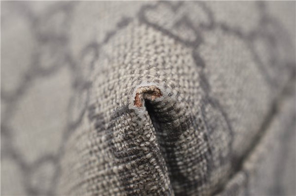 Authentic GUCCI Shoulder Tote Bag GG PVC Leather 114595 Brown 8661F