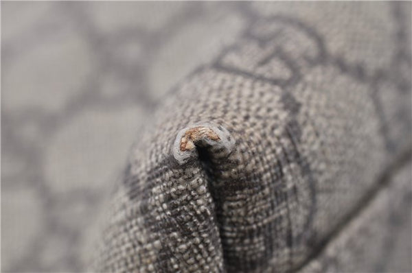 Authentic GUCCI Shoulder Tote Bag GG PVC Leather 114595 Brown 8661F