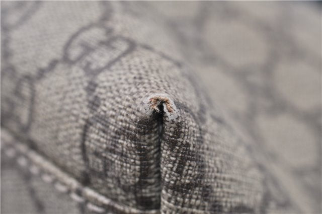 Authentic GUCCI Shoulder Tote Bag GG PVC Leather 114595 Brown 8661F