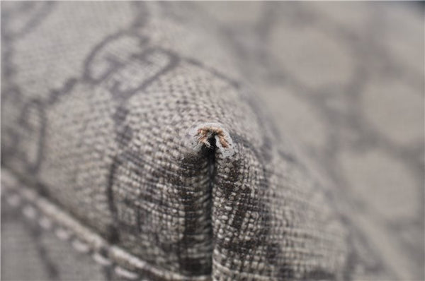 Authentic GUCCI Shoulder Tote Bag GG PVC Leather 114595 Brown 8661F