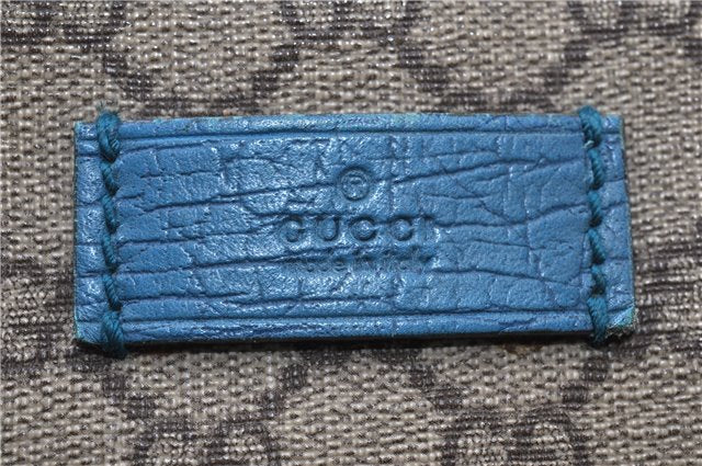 Authentic GUCCI Shoulder Tote Bag GG PVC Leather 114595 Brown 8661F